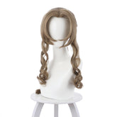 Final Fantasy VII Remake Aerith Aeris Gainsborough Dark Brown Long Wig Cosplay Wig